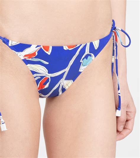 Floral Bikini Bottoms In Blue Tory Burch Mytheresa