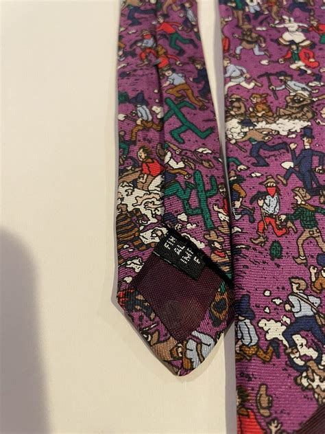 1992 WHERE S WALDO MEN S TIE 100 SILK MADE IN Gem