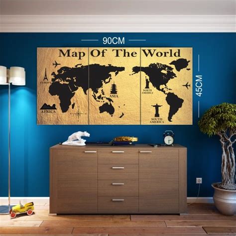 Jual Hiasan Dinding Kayu World Map Peta Dunia Dinding Rumah Estetik