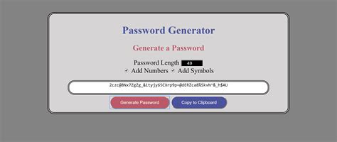 Github Michaelrobil Passwordgenerator Application That Generates