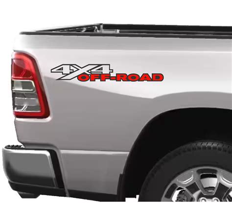 Dodge Ram 4x4 Off Road Sticker Set 2 Color Dodge Decal Sticker Custom Sticker Shop Reviews