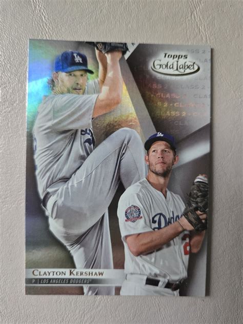 Clayton Kershaw Topps Gold Label Class Los Angeles Dodgers