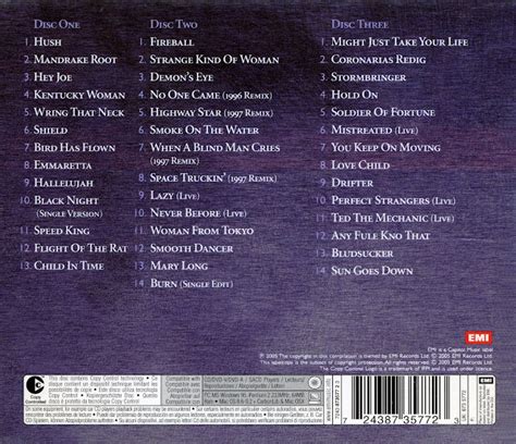 Classic Rock Covers Database Deep Purple The Platinum Collection Compilation 2005