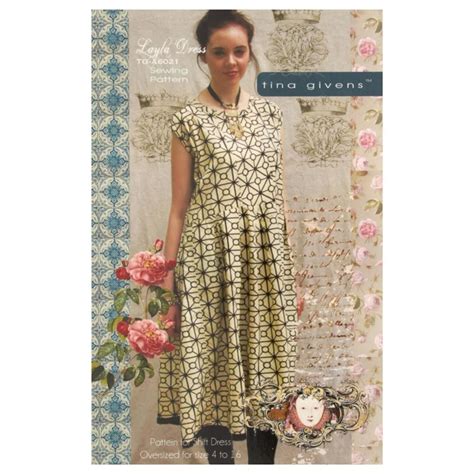 Tina Givens Layla Dress Pattern Dress Sewing Pattern Sewing Patterns