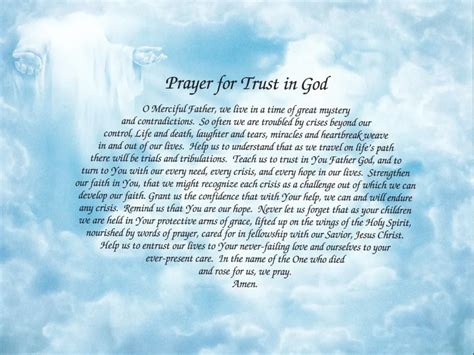 Trusting God Prayer 2025