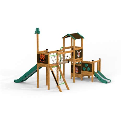 Forest Bridge Slides Playground Equipment Lars Laj