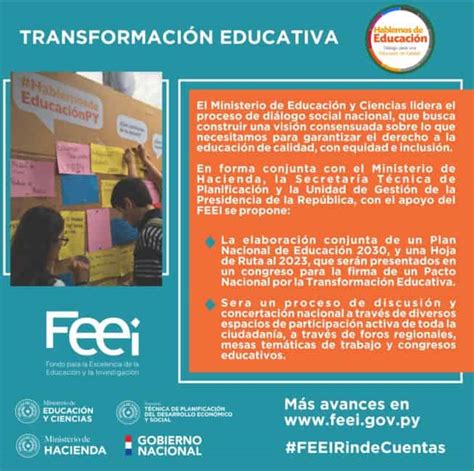 Diseño De La Estrategia De Transformación Educativa Del Paraguay 2030 Feei