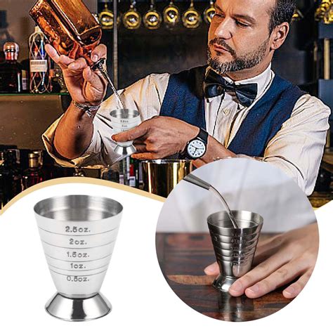 Measuring Shot Cup Ounce Jigger Bar Drink Mixer Liquor Measuring Cup Measurer Milk Coffee Mug