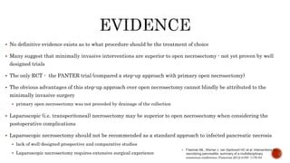 Minimally invasive necrosectomy | PPT