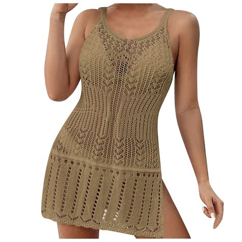 Gakvbuo Summer Beach Cover Up Dress For Women Swimwear Bikini Crochet