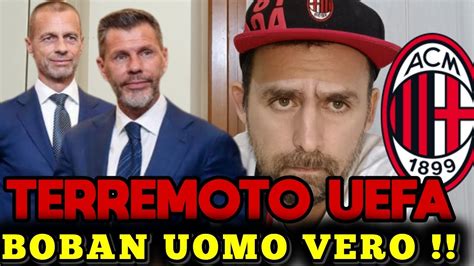 TERREMOTO UEFABOBAN UOMO VEROCEFERIN VERGOGNANON ATTACCHIAMO