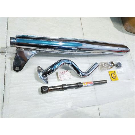 Jual KENALPOT KNALPOT SET KOMPLIT YAMAHA V75 V75DX V80 SUPERDELUXE