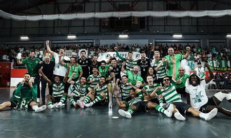 Sporting sagra se tricampeão nacional de futsal Notícias de Coimbra