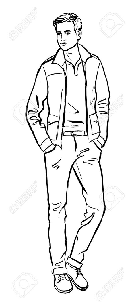 Male Outline Drawing at GetDrawings | Free download