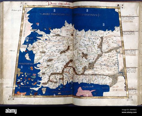 Primer Mapa De Asia Asia Menor En Plena Frontera De Oro Ptolomeo 2