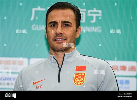 Head coach Fabio Cannavaro of China national football team attends a ...