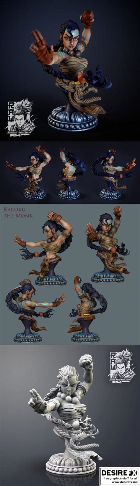 Desire Fx D Models Ronin Arts Karoku The Monk Warrior Bust D