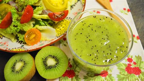 Healthy Recipe Kiwi Dressing Kiwi Fruite Recipes Salad Recipes