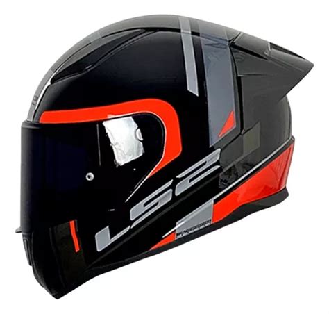 Casco Para Moto Rapid Chos Negro Rojo Brillo Cuotas Sin Inter S