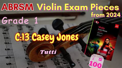 [tutti] Abrsm Violin Exam Pieces From 2024 Grade 1 C 13 [♩ 100