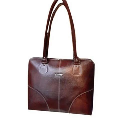 Plain Ladies Party Wear Leather Handbags Size 12 Inch At Rs 1100 In