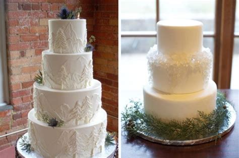 Crazy Gorgeous Winter Wedding Cakes Southbound Bride