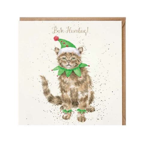 Wrendale Designs Bah Humbug Christmas Card