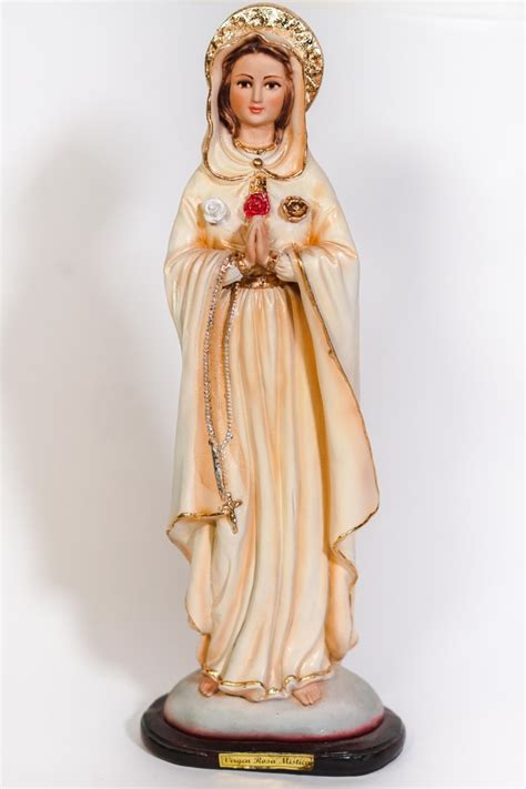 Virgen De La Rosa Mística 50 Cm Romeria La Milagrosa