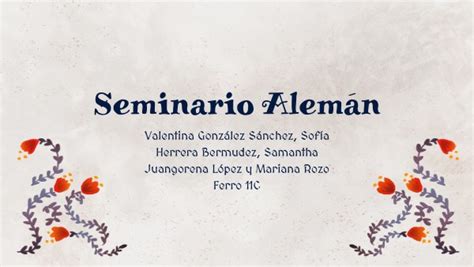 SEMINARIO ALEMÁN