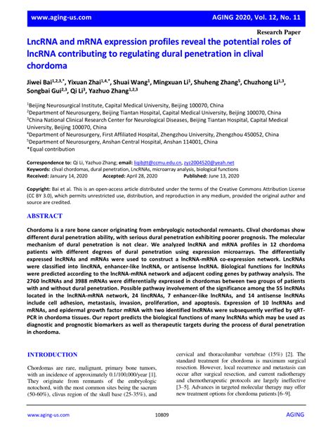 Pdf Lncrna And Mrna Expression Profiles Reveal The Potential Roles Of