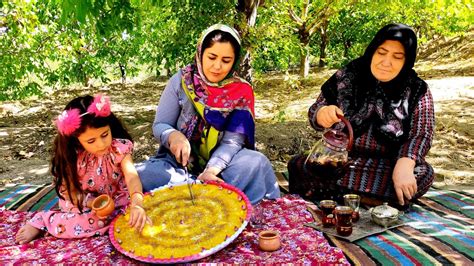 Nomadic Style Halva Cooking In Iran Rural Lifestyle In Iran Nomadic