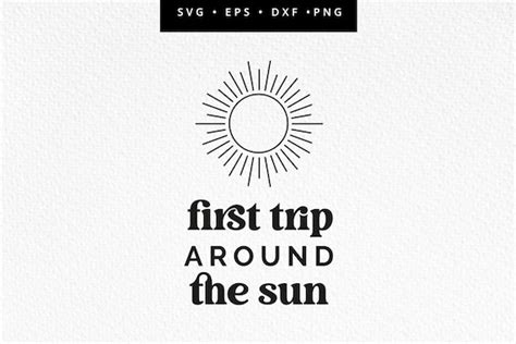 First Trip Around The Sun Svg Boho First Birthday 1st Etsy