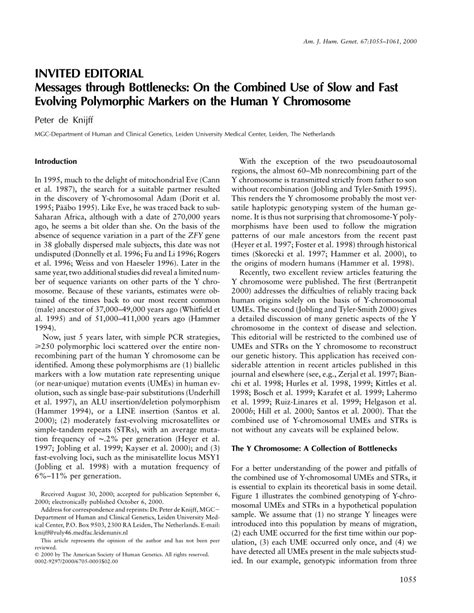 PDF Messages Through Bottlenecks On The Combined Use Of Slow And