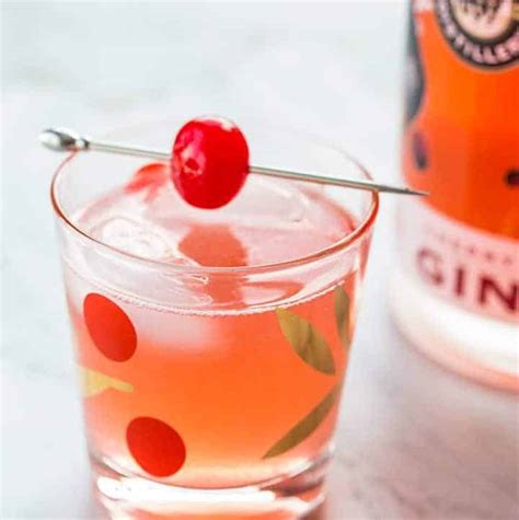 Cherry Gin Rickey Cocktail The Kitchen Magpie