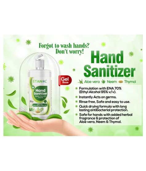 Etanol Alcohol Based Gel Hand Sanitizer Ml Pack Of Buy