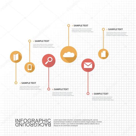 Plantilla De Infografia De Tiempo Con Iconos Ilustracion Vectorial Images