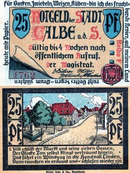 25 Pfennig Calbe An Der Saale Ville De Calbe An Der Saale Numista