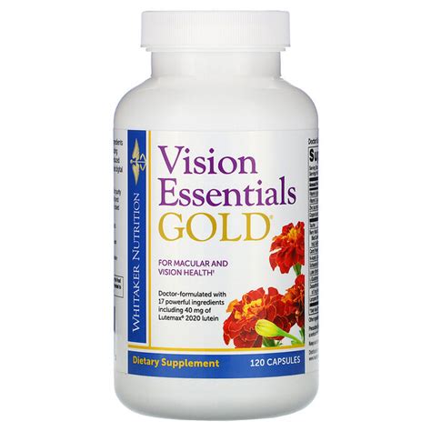 Dr Whitaker Vision Essentials Gold 120 Capsules Iherb