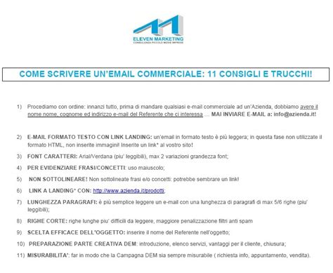 Email Commerciale Esempio Email Commerciale Modello