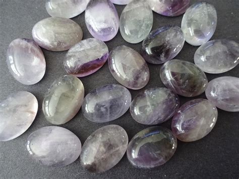 X Mm Natural Amethyst Cabochon Oval Cabochon Polished Gem Natural