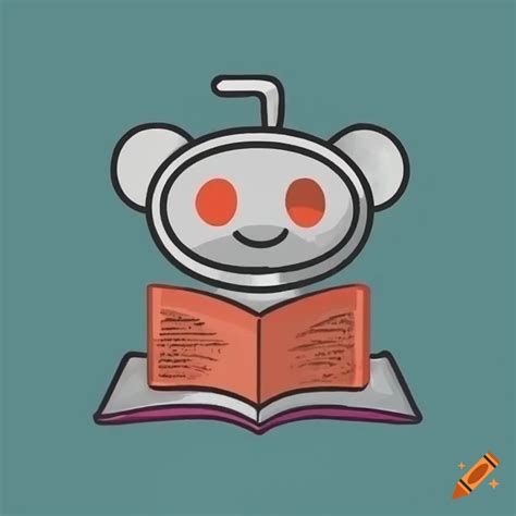 Reddit Story Logo With A Book On Craiyon