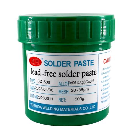 Sn96 5AG3cu0 5 The King Of Lead Free Solder Pastes 500g Bottle Solder