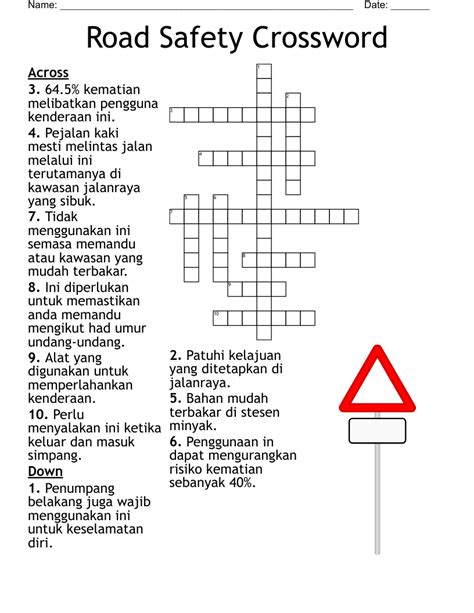 Do Road Work Crossword Prntbl Concejomunicipaldechinu Gov Co