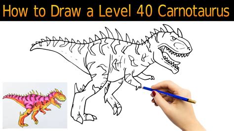 How To Draw A Carnotaurus