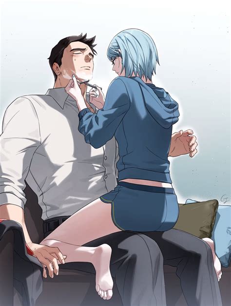 Franziska Von Karma And Dick Gumshoe Ace Attorney Drawn By Gwiga0