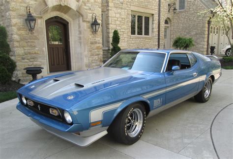 1971 Ford Mustang Mach 1 Super Cobra Jet 4 Speed For Sale On Bat