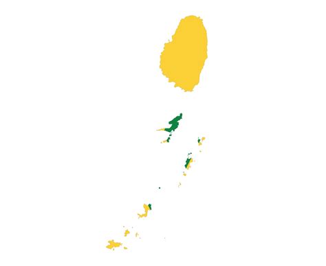 Saint Vincent And The Grenadines Flag National North America Emblem Map