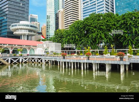 Marina Bay Waterfront Promenade Singapore Asia Stock Photo Alamy