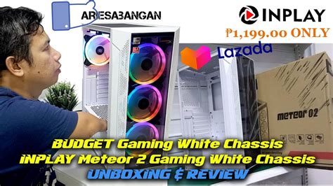 Budget Gaming White Chassis Inplay Meteor 2 Tempered Glass Unboxing And Review Youtube