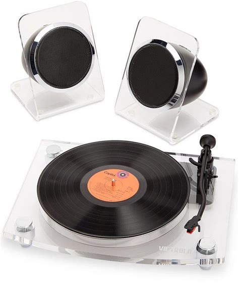 Innovative Technology Victrola Acrylic Bluetooth Record Player And